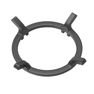 Imagem de Anel Wok de ferro fundido, peças de substituição para wok GE Cooktop, KitchenAid, hidromassagem, Jenn-Air Kitchen, fogão a gás Samsung Etc, 1 pacote de anel de suporte para wok de forno, preto
