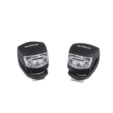Imagem de Kit farol dianteiro traseiro p/bike preto atrio bi049