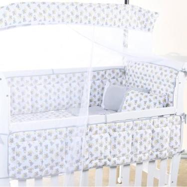 Imagem de Kit Berço Baby 8 Peças Malha 100% Algodão Antialérgico - Bene Casa, So