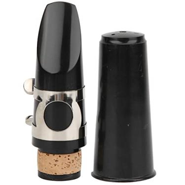 Imagem de Bocal para Saxofone Clarinete, Palheta, Acessório para Instrumento de Sopro, Plástico Abs Preto