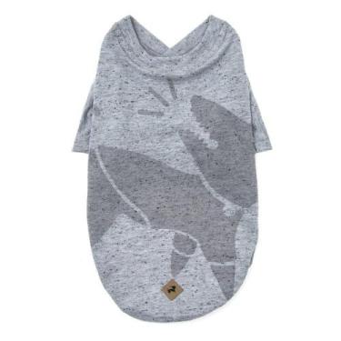 Imagem de T-Shirt Gola V Basic Pet - Cinza - 1Gg - Zampe