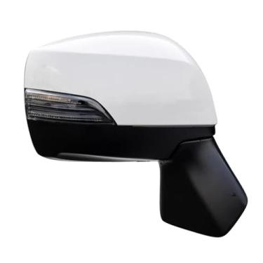 Imagem de Espelho retrovisor externo para carro com lâmpada de sinalização aquecida, dobrável automático, 9 fios, espelho lateral compatível com Subaru Forester 2013, 2014, 2015-2017(Only Right)