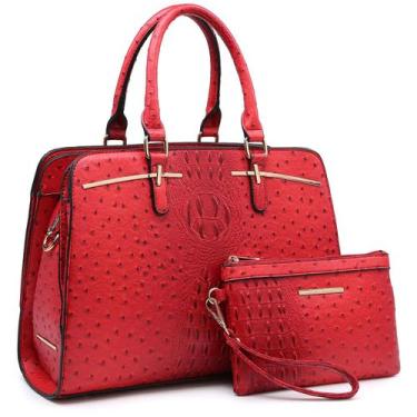 Imagem de Bolsa Dasein Fashion Fashion Women Fashion, conjunto de 2 peças com ca