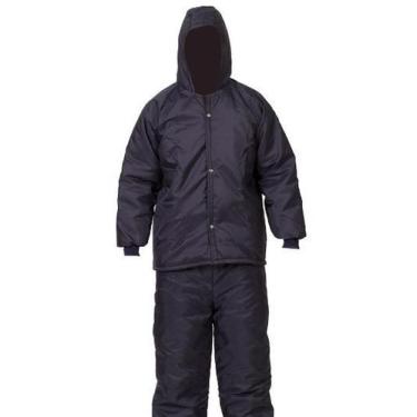 Imagem de Jaqueta Térmica de Segurança em Nylon para Frigorífico - MAICOL, M, Az