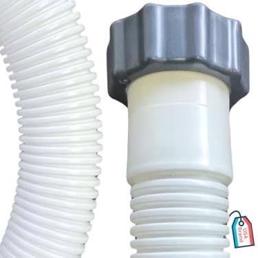 Imagem de SWIMLINE HYDROTOOLS Mangueira de substituição de conexão de filtro de bomba de piscina de 4,5 cm x 1,5 m com punho ajustável para piscinas acima do solo de lados macios compatíveis com bombas Intex Bestway sistemas de areia e água salgada