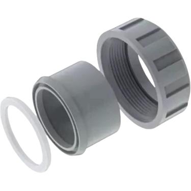 Imagem de Aupll Conector de PVC de 2,5 cm com 1 flange de aquecedor de porca 006723F para peças de aquecedor de piscina Raypack, 5 cm