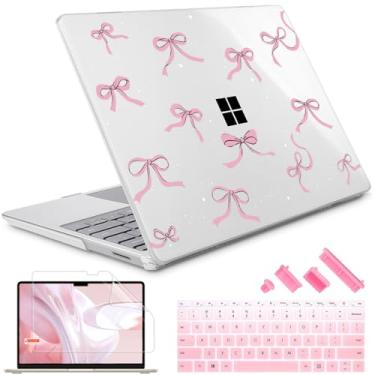 Imagem de May Chen Para laptop Microsoft Surface de 15 polegadas 3/4/5 com descanso de palma de metal modelos: 1872 1873 1953 1979, capa rígida de plástico com protetor de tela com capa de teclado, Star Bows