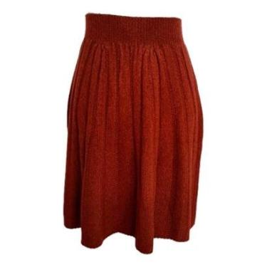 Imagem de Saia Evangélica Plus Size Midi Gode Tricot Mousse Premium Gg-Feminino