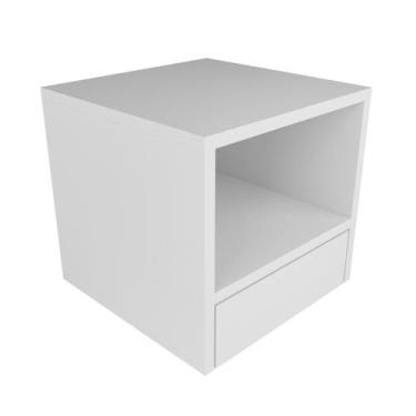 Imagem de Cabeceira suspensa com mesa prateleira gaveta inferior e nicho - Delip