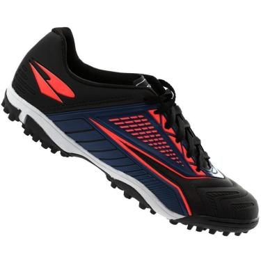 Imagem de Chuteira Dray Society 385 Preta e Laranja - Masculina-Masculino