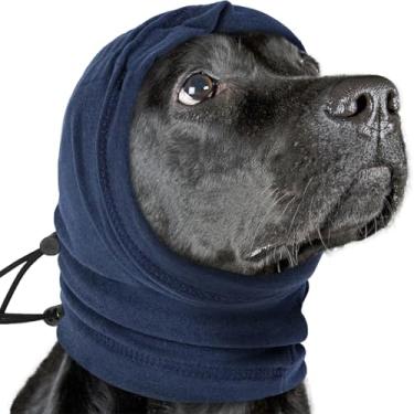 Imagem de Nanaki Capas de orelha com capuz calmante de 3ª geração - envoltórios antiderrapantes para hematomas para cães, protetor ajustável com cancelamento de ruído, protetores de ouvido para alívio da