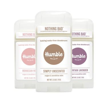 Imagem de Desodorante humble brands, vegano simples e sensível, pacote com 3