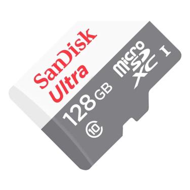 Imagem de Cartão Memória Micro Sdxc 128gb Ultra 100mb Sandisk SDSQUNR-128G-GN3MA