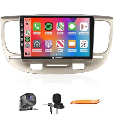 Imagem de Kunfine Car CarPlay Android Navegação Automática Rádio GPS Estéreo Câmera Reversa Tela IPS Touchscreen Tablet Pad Media Player para Kia Rio II 2 Pride 2005-2011, se aplicável Quad Core 2G + 64G