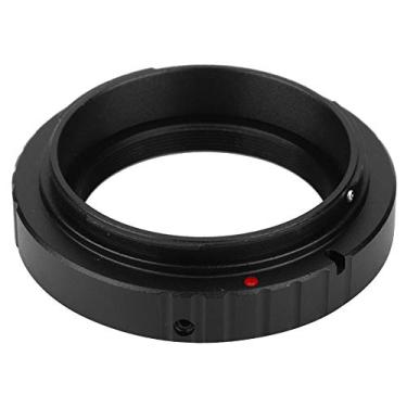 Imagem de Serounder Anel adaptador de lente de câmera, conversor de anel adaptador de montagem de lente de liga de alumínio para câmera SLR para lentes telescópicas de montagem T2 para