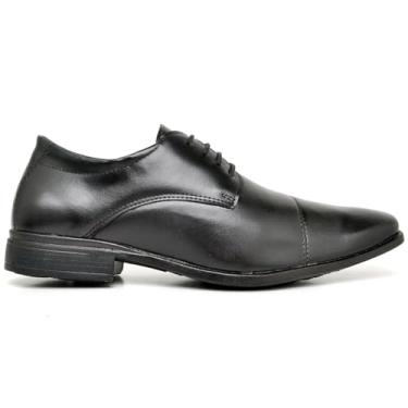 Imagem de Sapato Masculino Social Preto de Luxo com Cadarço Elegante do 37 ao 44, PRETO, Ref 806, Polo Blu ORIGINAL (Preto, BR, Adulto, Numérico, 43)