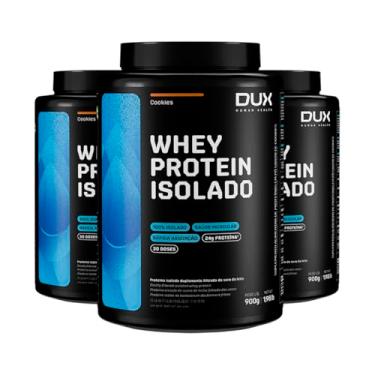 Imagem de Kit 3 Whey Protein Isolado Dux Cookies 900g