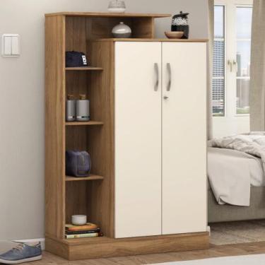 Imagem de Armário multiuso 2 Portas Com Chave Denver - Demóbile, Amêndola Touch/