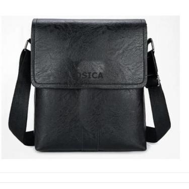 Imagem de Bolsa Pasta Carteiro Unissex Transversal/tiracolo  Tamanho Médio Com D