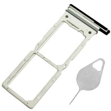 Imagem de Bandeja para cartão SIM Galaxy Z Fold 5 dupla substituição dobrável 5 G suporte para cartão SIM para Samsung Galaxy Z Fold5 19.3 cm F946 SM-F946U Peça de reparo de bandeja de cartão SIM com agulha de