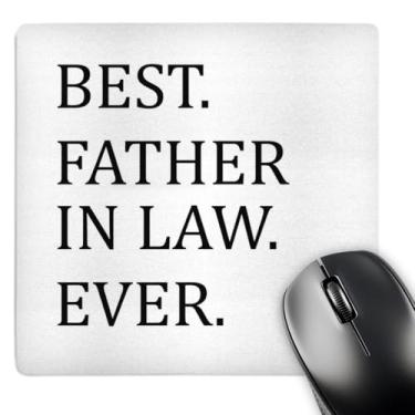 Imagem de 3dRose Mouse pad Best Father In Law Ever Fun Humorous Gifts for The Inlaws Family Humor Black Text (mp_151498_1)