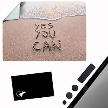 Imagem de Base adesiva para mouse pad – Adere a qualquer superfície – Portátil – Capas para webcam e limpador de tela incluídos (sim você pode)