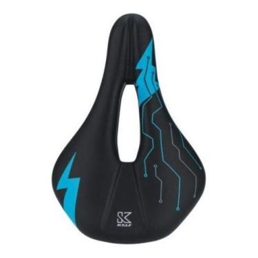 Imagem de Selim Banco Kalf Potenza Vazado Bicicletas Speed Mtb Azul
