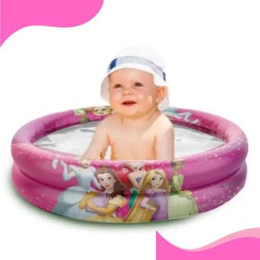 Imagem de Piscina infantil inflável princesa disney 70 lts etitoys