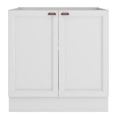 Imagem de Balcão 2 Portas 80 Cm Sem Tampo Unna Poliman Branco