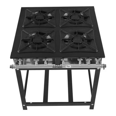 Imagem de Fogão Super Kenok 4 Bocas Duplas Baixa Pressão