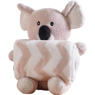 Imagem de Bichinho De Pelúcia Floresta New Com Manta Bebê 100x75cm Coala