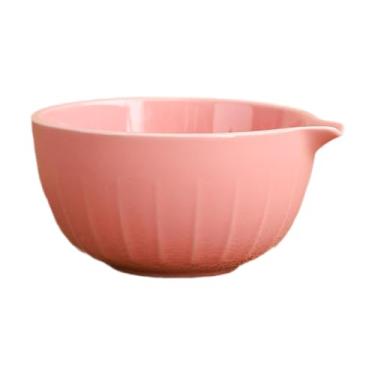 Imagem de Fenteer Tigela Matcha Tigelas de porcelana tradicionais para bater Matcha Chawan Xícara de chá japonesa feita à mão para presentear a família, Rosa
