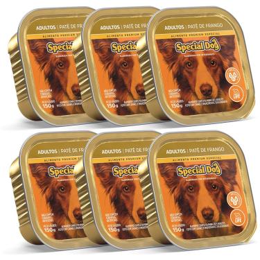 Imagem de Kit 6 Rações Special Dog Patê Cães Adultos Frango 150g