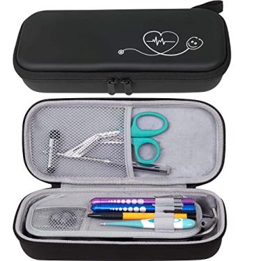 Imagem de ButterFox Estojo De Estetoscópio Premium Com Divisória E Compartimento Identificação Para 3M Littmann Classic Iii, Cardiologia Iv Diagnóstico, Mais Estetoscópios, Acessórios Bolso Enfermeiras (Preto