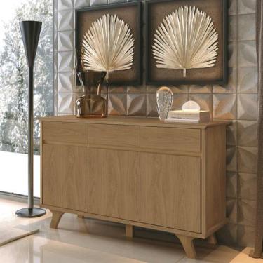 Imagem de Buffet Aparador 3 Portas 3 Gavetas 100% MDF Buono - Móveis Fazzio
