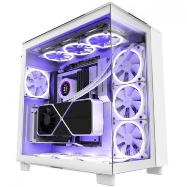Imagem de Gabinete Gamer NZXT H9 Elite, Mid Tower, Vidro Temperado, White, ATX, 