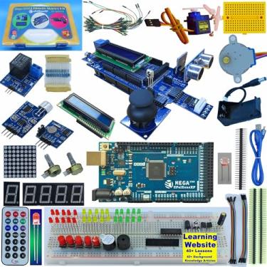 Imagem de ePalZoneXP Kit Inicial Ultimate Mega R3 2560 Compatível Com Arduino Id, Mais De 40 Lições Detalhadas, Artigos Conhecimento Básico, Explicações