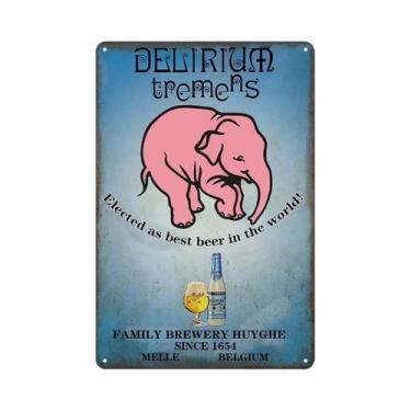 Imagem de Placa De Metal Vintage Rum Chouffe, Arte De Parede Retrô Para Homem, C