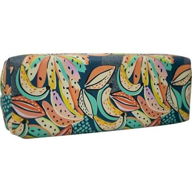 Imagem de Estojo Escolar Tropical Estilo Natureza Estampado Estampa:Banana. Perfeito Para Guardar seus Lápis, Canetas, Borrachas e Outros Materiais Escolares com Muito Estilo.