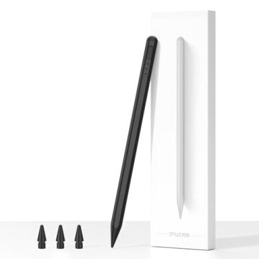 Imagem de Caneta Stylus para iPad 2018-2023, carregamento 14 minutos mais rápido Apple iPad Pencil 1ª/2ª geração com rejeição de palma, sensibilidade de inclinação, funciona para iPad 6-10, iPad Mini 5/6, iPad