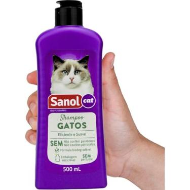 Imagem de Shampoo Para Gatos 500ml Roxo Limpeza Suave e Pelagem Brilhante