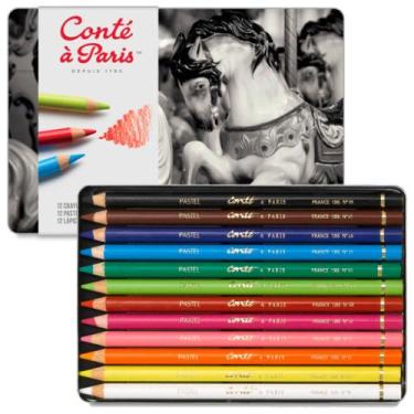 Imagem de Estojo 2181 Lapis Pastel Seco C/ 12 - CONTE A PARIS