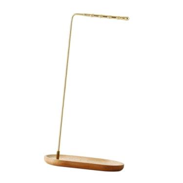 Imagem de simhoa Holder de caneta de caligrafia Stand Chinese Brush Hanger com base de caligrafia de base de madeira para escritório em casa