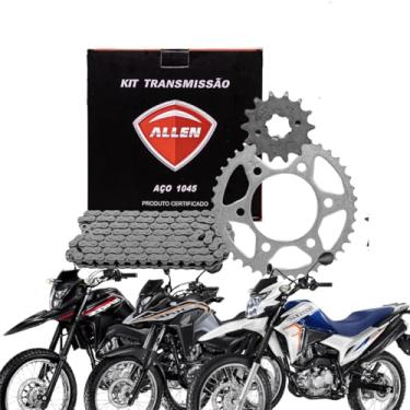 Imagem de Kit relaçao Transmissao Nxr bros 160 2015 2017 2019 2021 2022 2024 2025 Allen