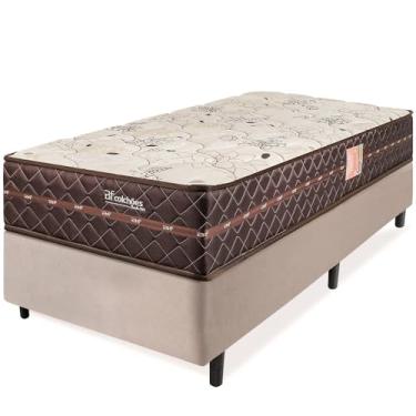 Imagem de Cama Box Colchão Solteiro Firme Espuma D33 Antialérgico Certificado 88x188x58cm - BF Colchões