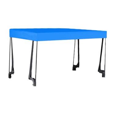 Imagem de IEUDNS Toldo, toldo para carrinho de mão, guarda-, acessórios versáteis, removível para carrinho dobrável, guarda- para carrinhos de acampamento de 8, Azul