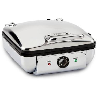 Imagem de Máquina de Waffle Totalmente Revestida 4 Fatias 850W, prata, 110v, ALL CLAD WD822D51, Prateado