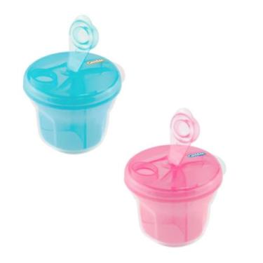 Imagem de Dosador De Leite Em Pó 2 Peças Azul E Rosa Comtac Kids 1342 - Comtac K