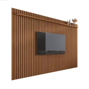Imagem de Painel Ripado Amadeirado Para Sala Versatil 2.2x 2.2 - Giga Móveis - g
