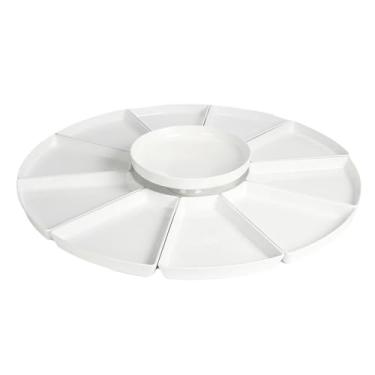 Imagem de Prato quente de cor média esmaltado estilo nórdico simples e delicado resistente a quedas - conjunto de pratos 2